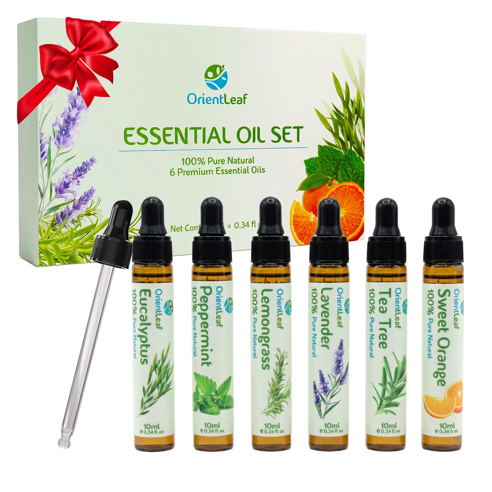 AIRPHOLIC Nature Gift セット ORIENTLEAF Essential Oils Gift Set for Diffusers & Aromatherapy